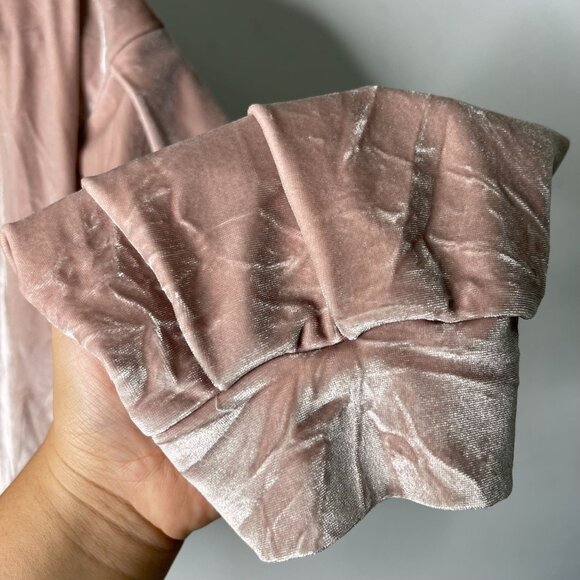 MOLO Girl's Cream Crew Neck Long Sleeve Velvet Sweatshirt Size 12 - Picture 7 of 7